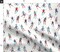 Winter Snow Ski Holiday Primary Colors Sports Leisure Skiing Skiers Custom Printed Fabric by Spoonflower Various Fabrics by the Yard or Fat Quarter